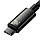 Кабель Baseus Tungsten Gold Type-C - Type-C 240W/3m (CAWJ040201) (Black), фото 6