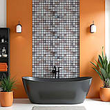 Декоративна ПВХ панель мозаїка 960х480х4мм Бежевий мармур SW-00001433, фото 5