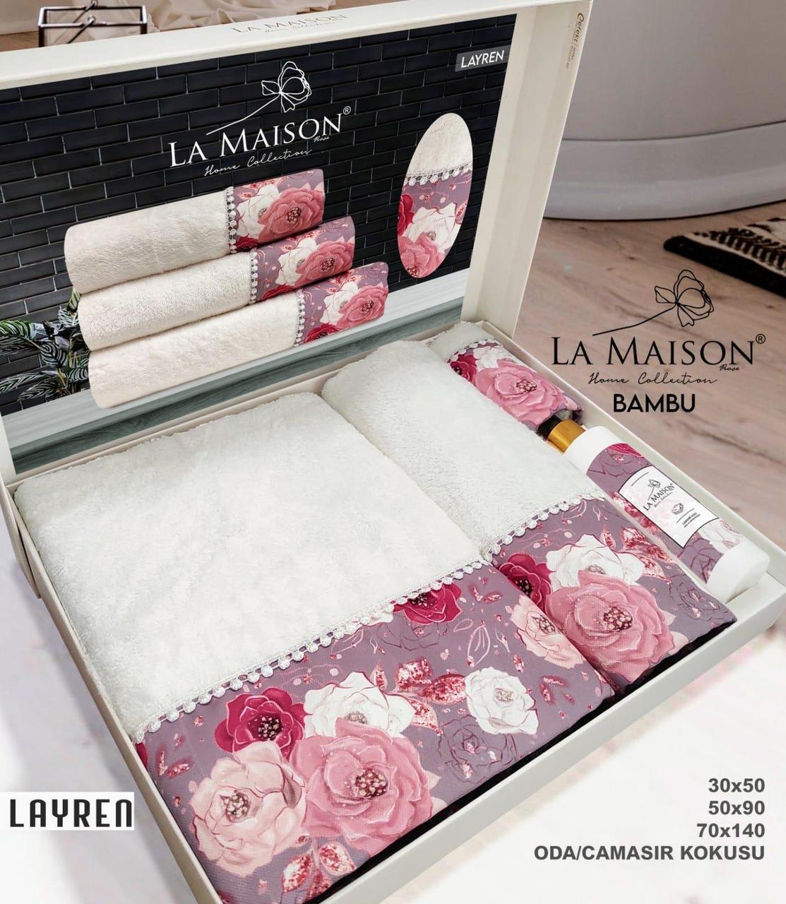 Подарунковий набір рушників з парфумом La Maison Layren, фото 1