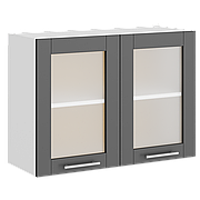 Кухня секція 80 Верх Вітрина Еко Нова Еверест (800х575х296 мм)