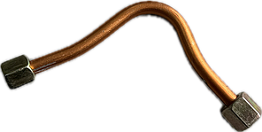 Трубка на компресор різьба 10мм на 2 гайки