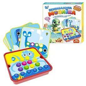 Пізнавальна мозаїка 13731 "WToys", 38 елементів, 12 карток із завданнями, в коробці
