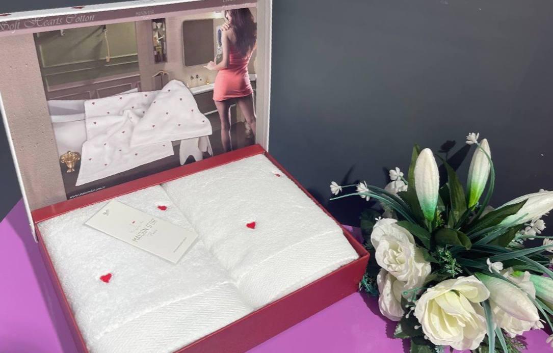 Подарунковий набір рушників Maison D’or Paris Love 50*100 (2шт.), фото 1