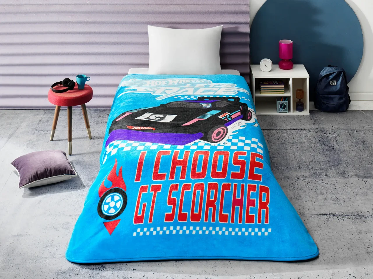 Плед TAC Disney Hot Wheels Lets Race 160×220 см, фото 1