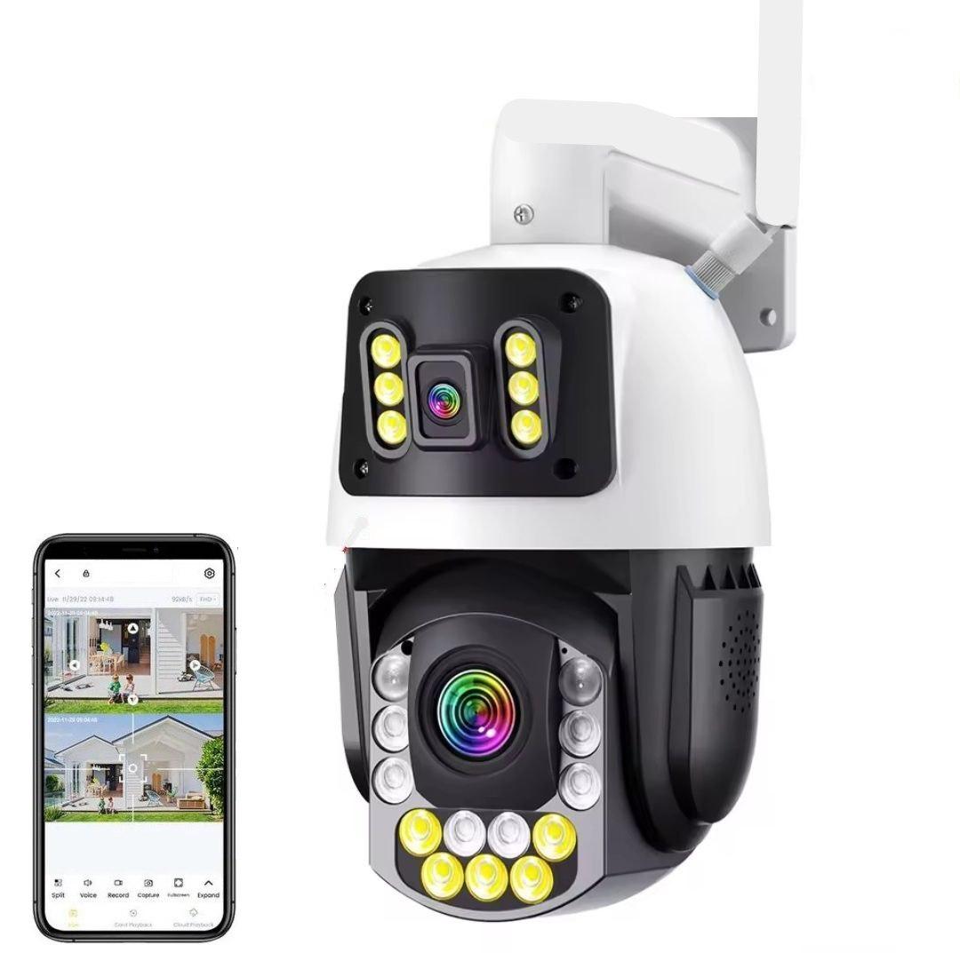 Зовнішня камера 8 Мп з 2 об'єктивами, поворотна, 30X Zoom Wi-Fo+POE камера Boavision HD80Q9XM-4G. iCSee, фото 1