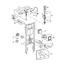 Комплект 4 в 1: Інсталяція GROHE Solido 3 в 1 3884966Q + Унітаз безобідковий Kroner Eifel WHI493436 TORNADO з, фото 6