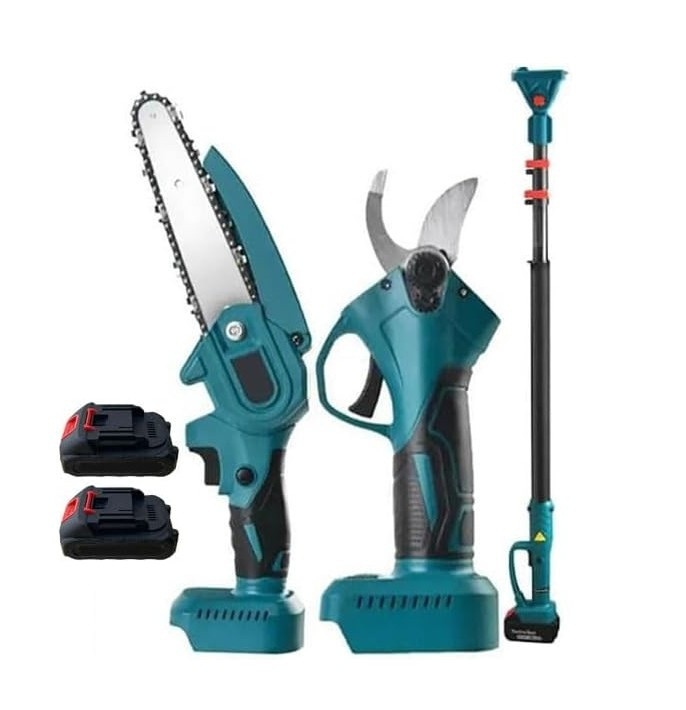 Набір акумуляторний 3 в 1 пила, секатор, телескопічний подовжувач Electric Tool 9485, фото 1