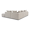 Диван кутовий великий модульний у вітальню MeBelle FLEX 3,2 м сірий бежевий, рогожка, букле, фото 7