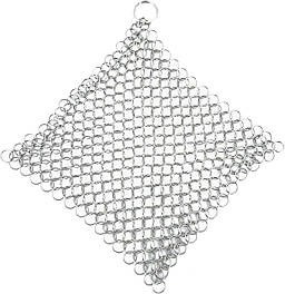 Скребок Terex для чищення чавуну 18х18 см, скребок для чавунної сковорідки, скребок для каструлі, металевий