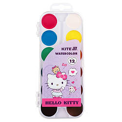 Фарби акварельні Kite Hello Kitty 12 кольорів HK25-061
