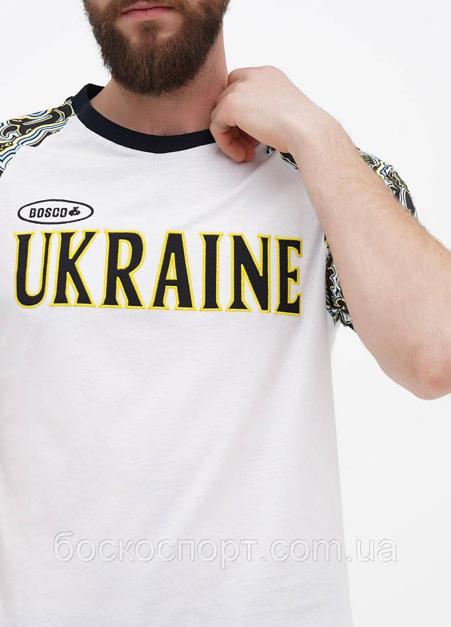 Спортивні футболки Bosco Sport Україна білі 🇺🇦 Бавовна. пошиття Італія, фото 1