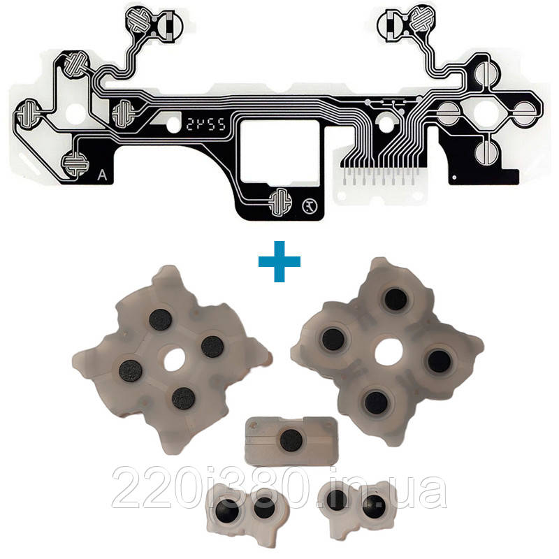 Шлейф + кнопки для джойстика PS5 (BDM-030) Original, фото 1