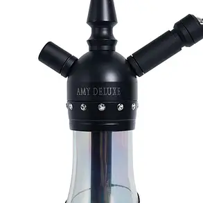 Кальян AMY Deluxe SS41.02 BK.TR-BK (Чорний) – компактність, стиль та зручність, фото 4