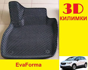 3D килимки EvaForma на Opel Crossland X '17-24, 3D килимки EVA, фото 1