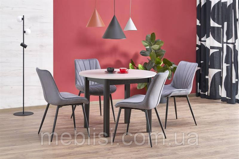 Стіл розкладний RINGO кашеір/чорний 102 (142)х102х76 (Halmar)