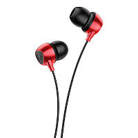 Навушники з мікрофоном Jokade JD017 AIWEN 3.5мм - чорний з червоний