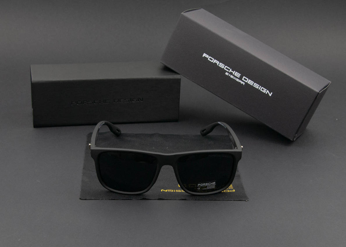Окуляри чоловічі сонцезахисні Porsche Design поляризаційні (арт. P6556) матова оправа, фото 1