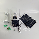 4G камера відеоспостереження з сонячною панеллю 1080p, зовнішня поворотна IP-камера, 4G-360G, фото 8