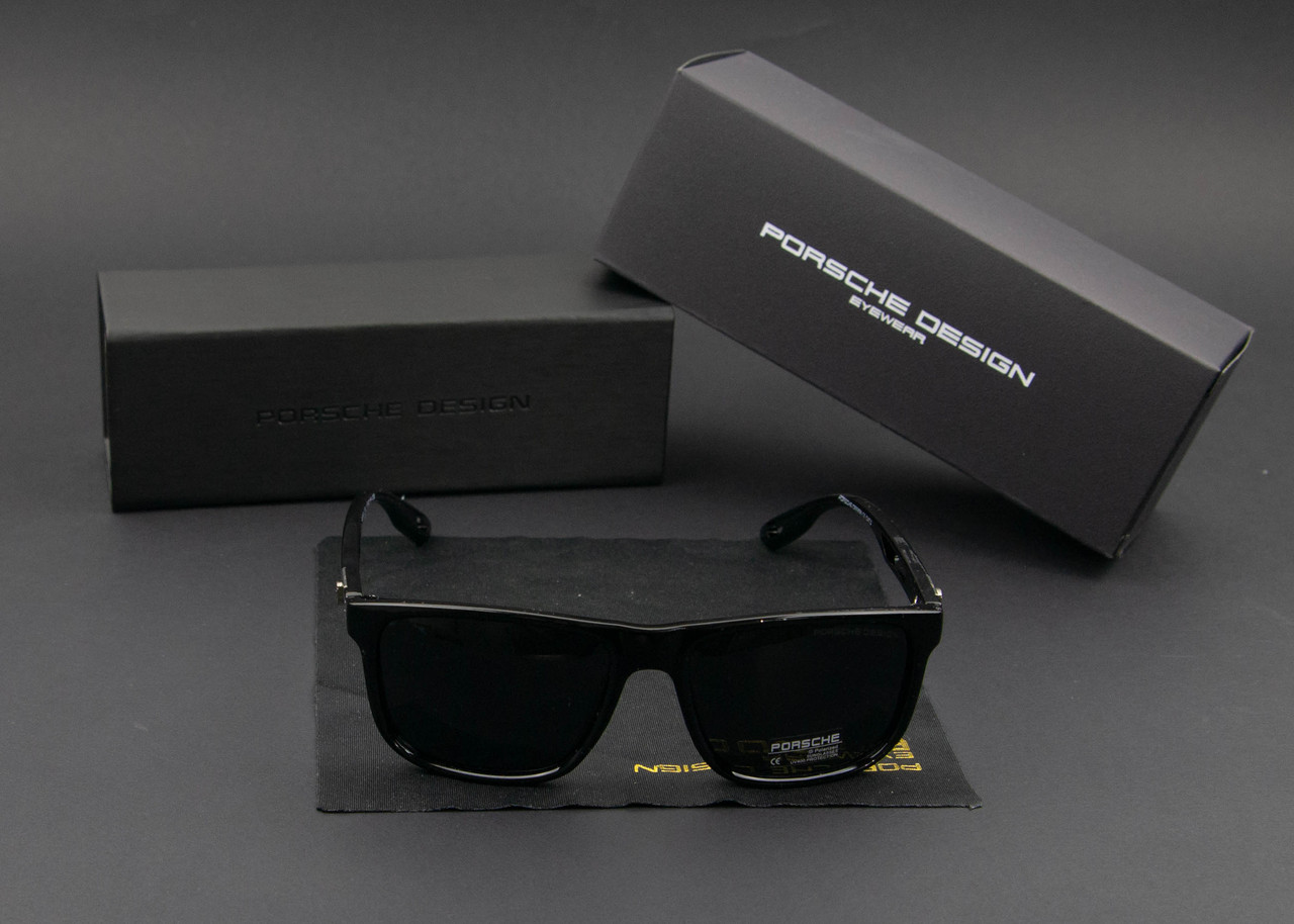 Окуляри чоловічі сонцезахисні Porsche Design поляризаційні (арт. P6556) глянсова оправа