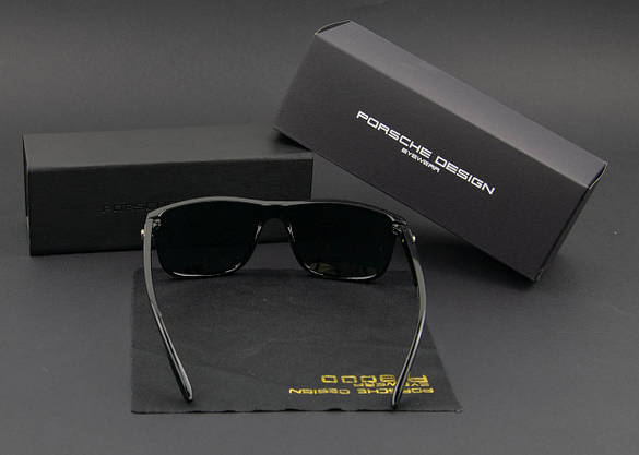 Окуляри чоловічі сонцезахисні Porsche Design поляризаційні (арт. P6556) глянсова оправа, фото 5