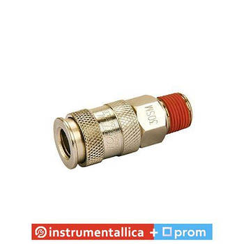 Швидкороз'ємне з'єднання 1/4 зовнішня різь KA20SM2E Toptul