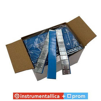 Груз клейкий низька блакитна стрічка 12х5г 60 гр метал фінгер 100 шт./пач.