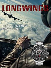 Чоловічій вологостійкій тактичний годинник North Edge Long Wings 5 Bar, фото 4