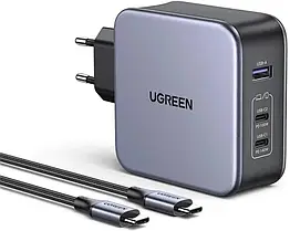 Ugreen gan X 140w (CD289) +кабель 240w Зарядний пристрій