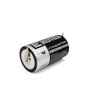 Літієва Li-SOCl2 батарейка ER34615-VY (D) EEMB (3.6v) з контактами