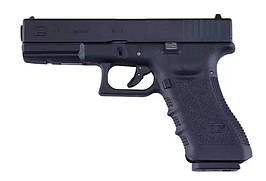 ПІСТОЛЕТ GLOCK 17 GEN.3 METAL GBB GREEN GAS - Black [WE]