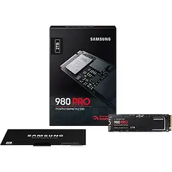 Samsung 980 PRO 2TB PCle 4.0 NVMe M.2 2280 SSD (MZ-V8P2T0BW) SSD-накопичувач