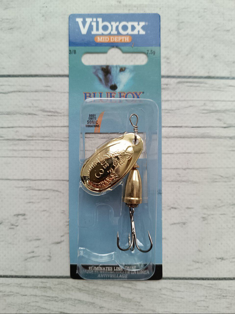 Вертушка блешня Blue Fox Vibrax Fluorescent #3 7.5g