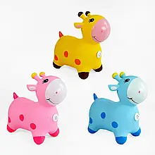 Стрибок гумовий з музикою "Жираф" СИНІЙ арт.