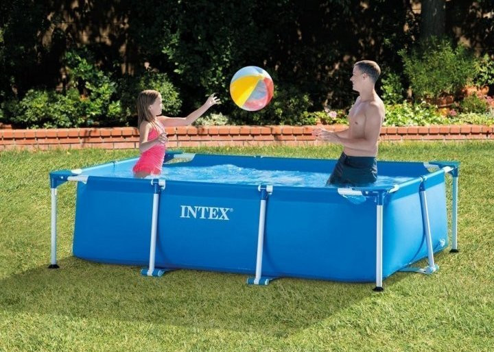 Прямокутний каркасний басейн 300х200х75 см Плавальний куточок дитині від 6 років Дитяча зона для ігор у воді, фото 1