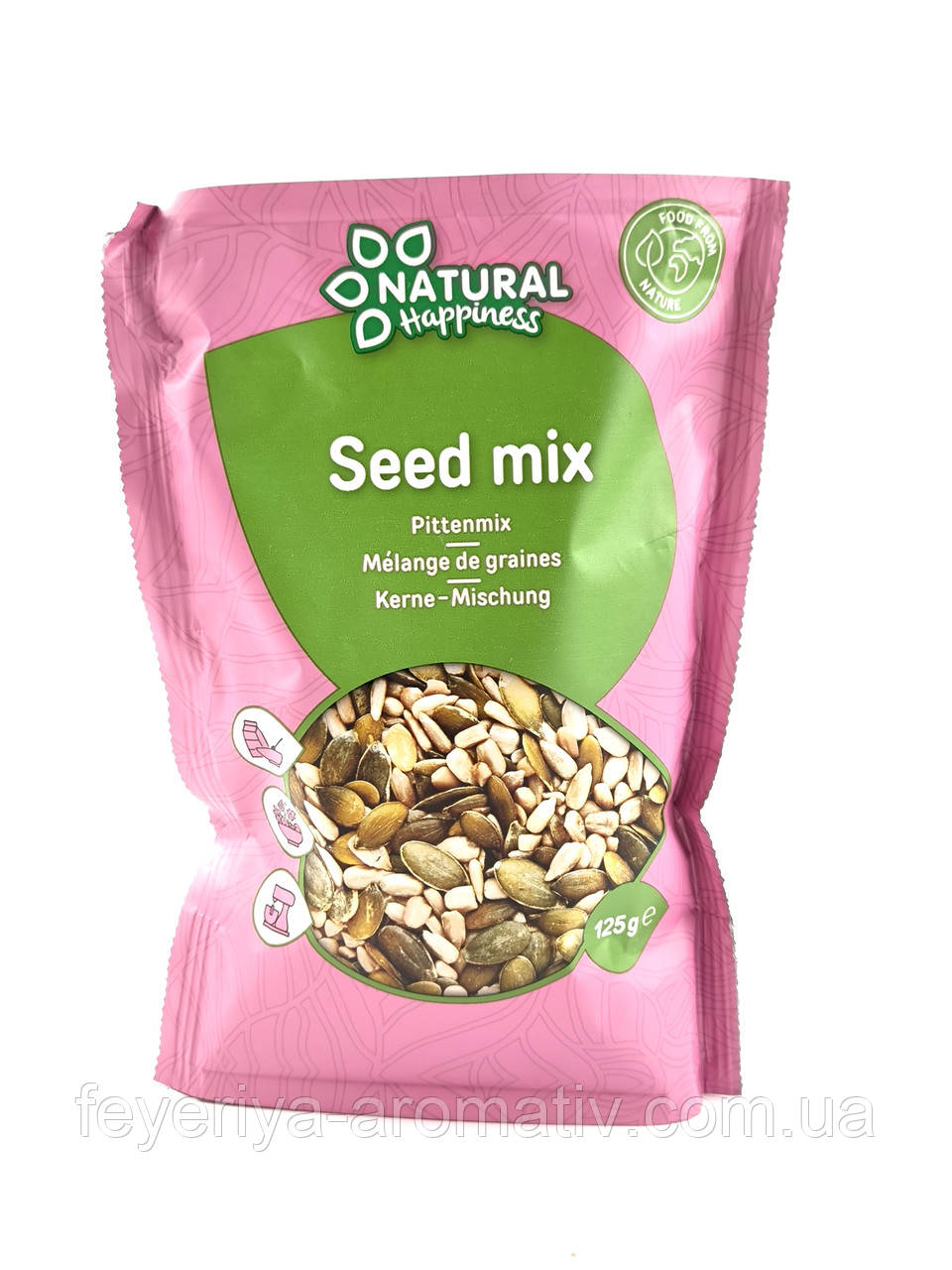 Суміш насіння Natural Happiness Seed Mix 125 г Нідерланди