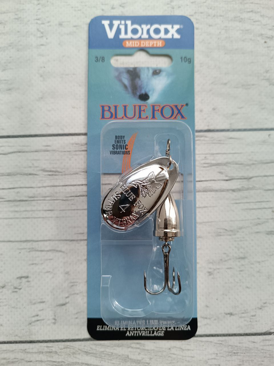 Блешня оберталка Blue Fox Vibrax Fluorescent #4 10g