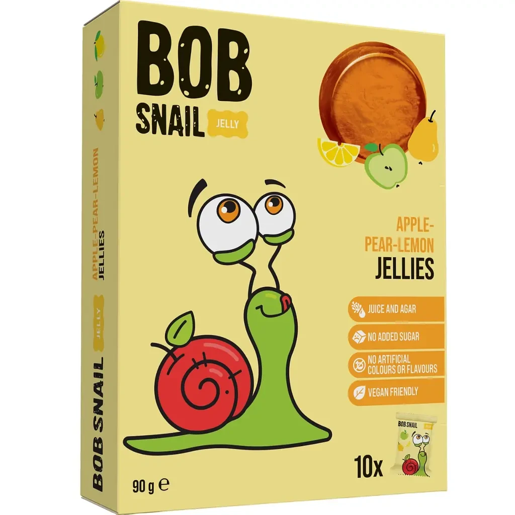 Фруктовий мармелад Bob Snail Яблуко-груша-лимон 90 г (10 шт. х 9 г)