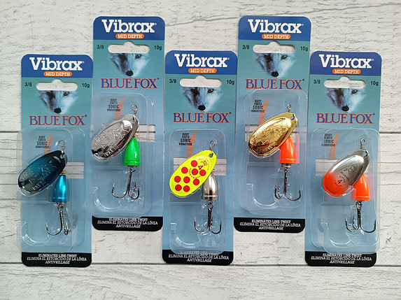 Набір 5шт Вертушка блешня Blue Fox Vibrax #4 10гр, фото 1