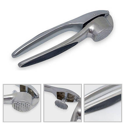 Часникодавка KitchenWare 8776  металева 15.5 см, фото 1