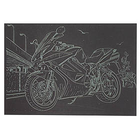 Гравюра А5 "Мотоцикл-2" Danko Toys ГрА5з-9 економ-варіант у пакеті 21 х 14,8 см, Toyman