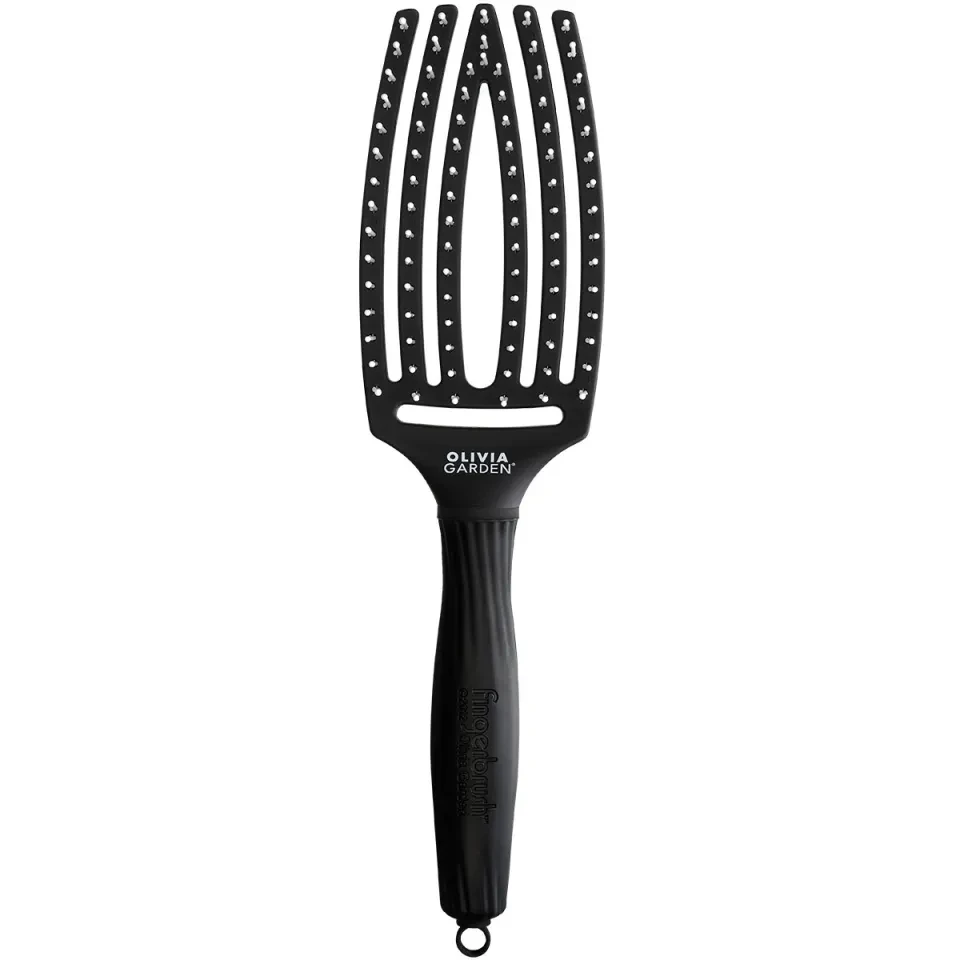Щітка для волосся Olivia Garden Finger Medium Brush Black New (OGID1393)