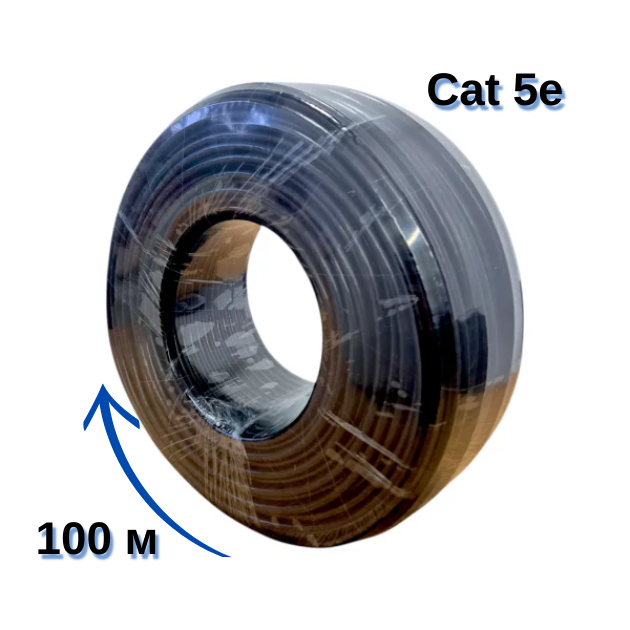Мережевий кабель вита пара GEAR CAT.5E FTP Copper, екранований, мідний, 100M, внутрішній (88221M), фото 1