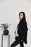 Сорочка велюрова чорна, фото 2