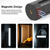 Магнітне портативне світло Puluz PU4139 30 см LED RGB 3000mAh 2500-9000K, фото 6