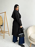 Трендовий жіночий легкий демісезонний подовжений котоновий плащ під пояс ''Меланія'', фото 6