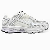Кросівки унісекс Nike Zoom Vomero 5 White Взуття чоловіче та жіноче Найк Зум Вомеро 5 білі шкіра текстиль демісезон, фото 4