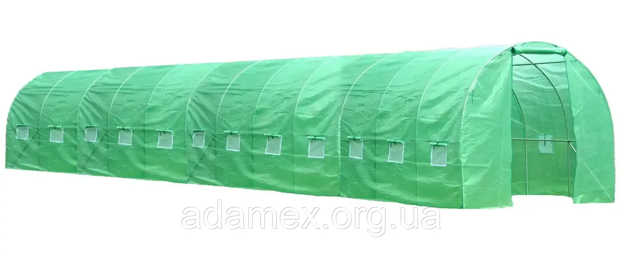 Посилена теплиця 36м 12x3x2 м. 25 мм.