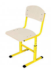 Стілець учнівський Т-подібний з регулюванням висоти труба плоскоовальна HPL, № 4-7