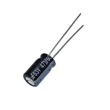 Конденсатор електрол. low-esr 47мкФ 63В Panasonic 105*С FR 6,3*11 EEUFR1J470
