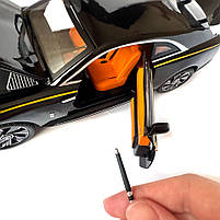 Машинка металева дитяча Rolls-Royce Spectre Ролс Ройс чорний Автоексперт 1:24 світло інерція відкр двері баг капот 21*5,5*8,5см, фото 8